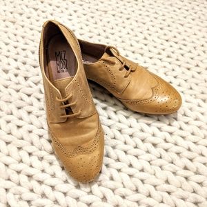Miz Mooz Harmony Leather Oxford in Mustard